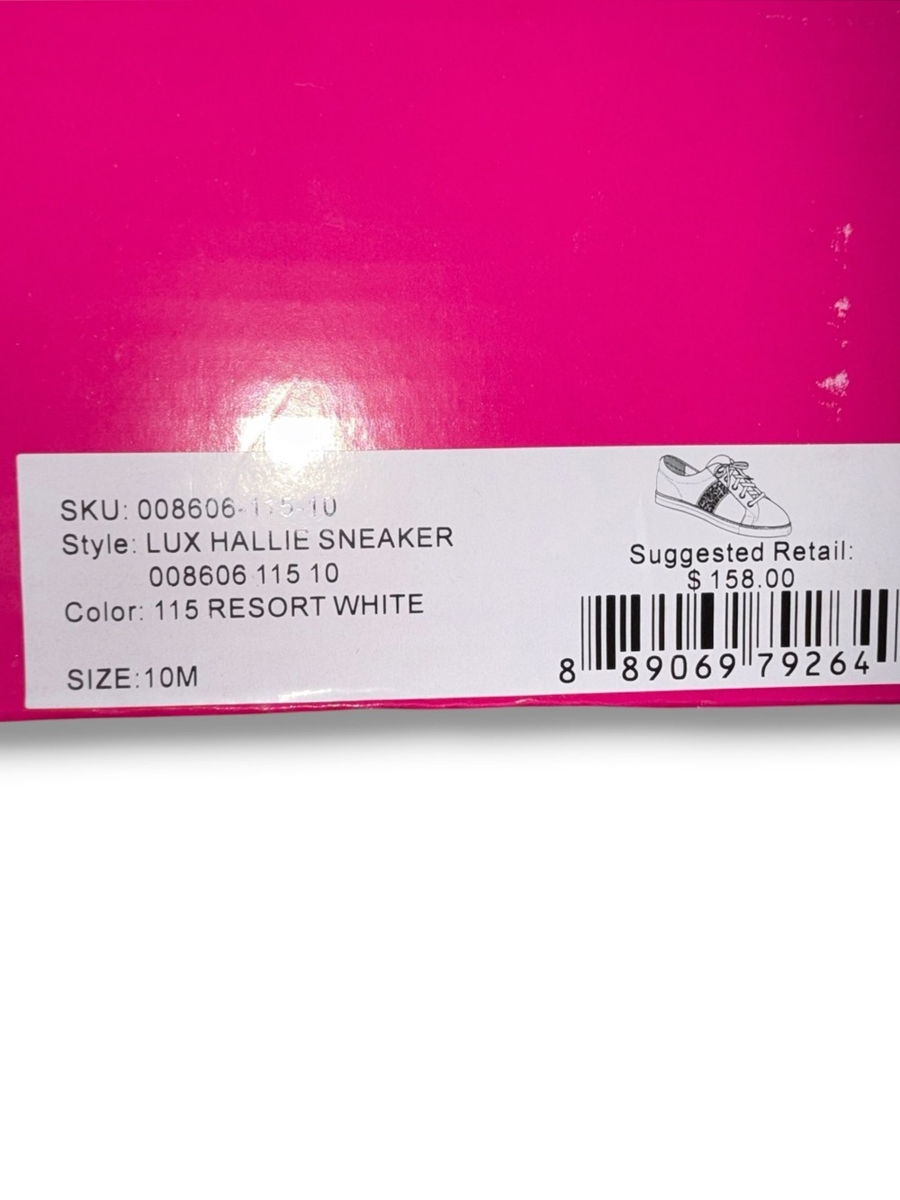 LILLY PULITZER – Lux Hallie Leopard Sneaker – Resort White – Women’s Size 10 - Picture 11 of 14